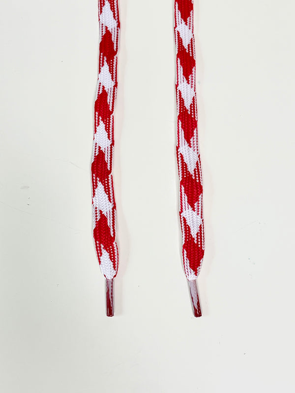 Lola Ramona Red White Diamond Checker Laces