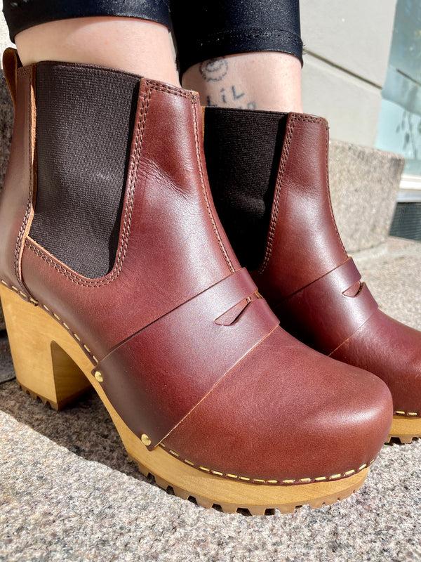 Lola Ramona Sanita Wood-Penny Chunk Boot Brown