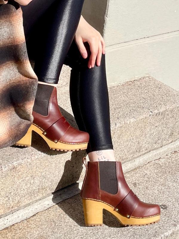 Lola Ramona Sanita Wood-Penny Chunk Boot Brown