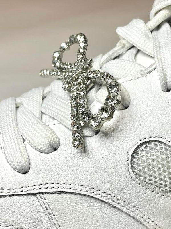 Lola Ramona Sparkly Silver Bow Charm