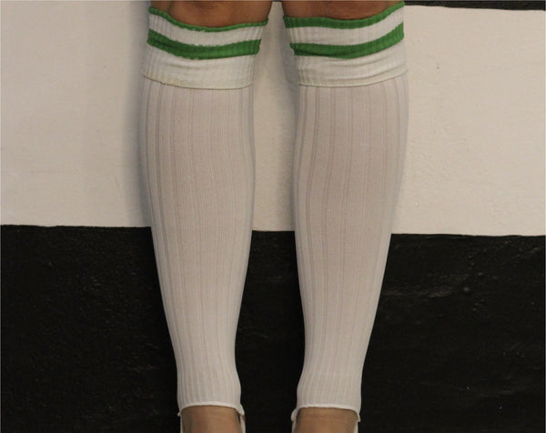 lola ramona White/Green stripe - Roger Socks