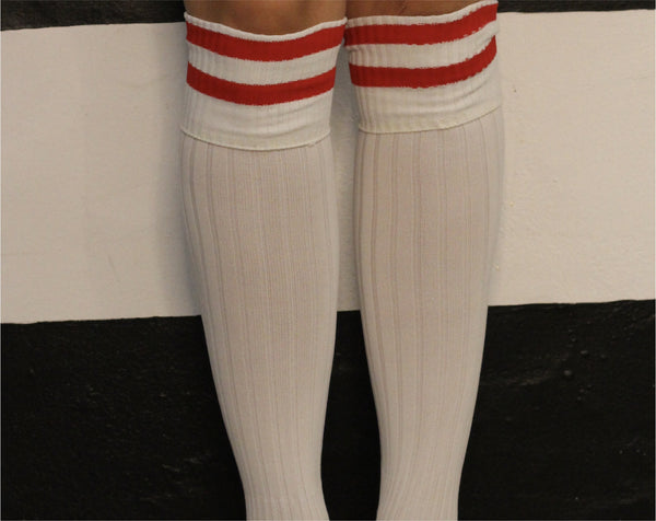 lola ramona White/Red stripe - Roger Socks