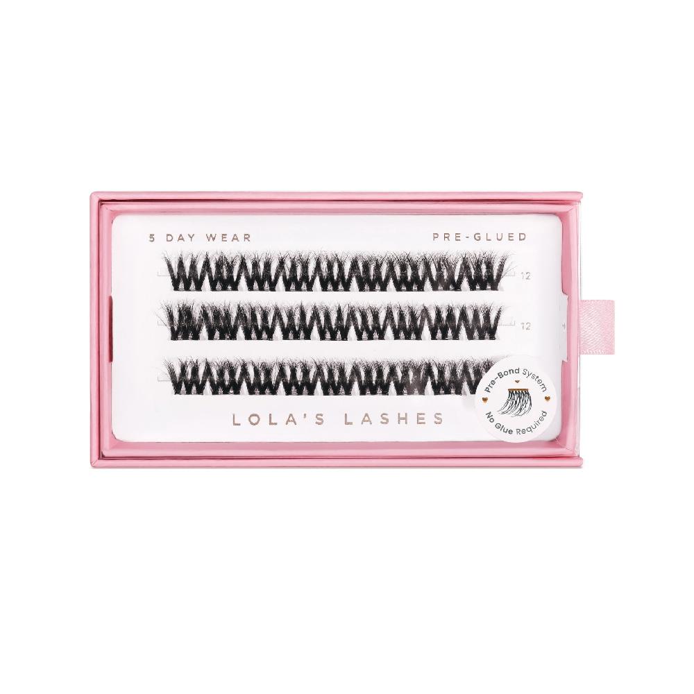 Lolas Lashes Bold Definition Single Length Pre-Glued Lashes