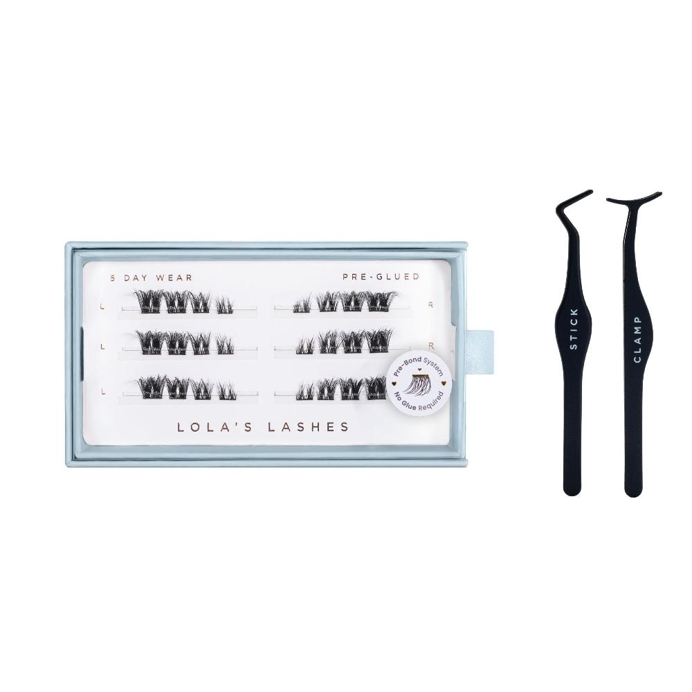 lolas lashes Cat-Eye Pre-mapped Pre-Glued Lashes Set