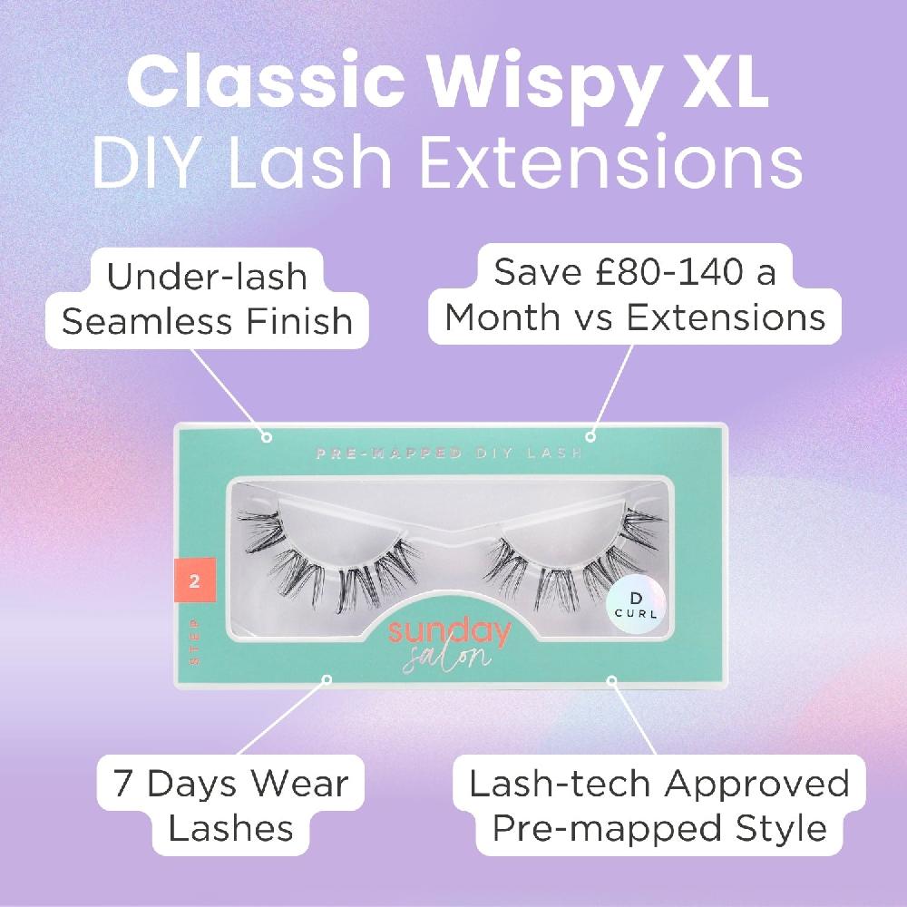 Lolas Lashes Classic Wispy XL DIY Lash Extensions Starter Set