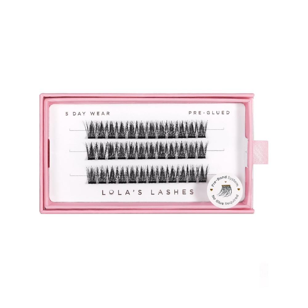 Lolas Lashes Defined Single Length Pre-Glued Lashes