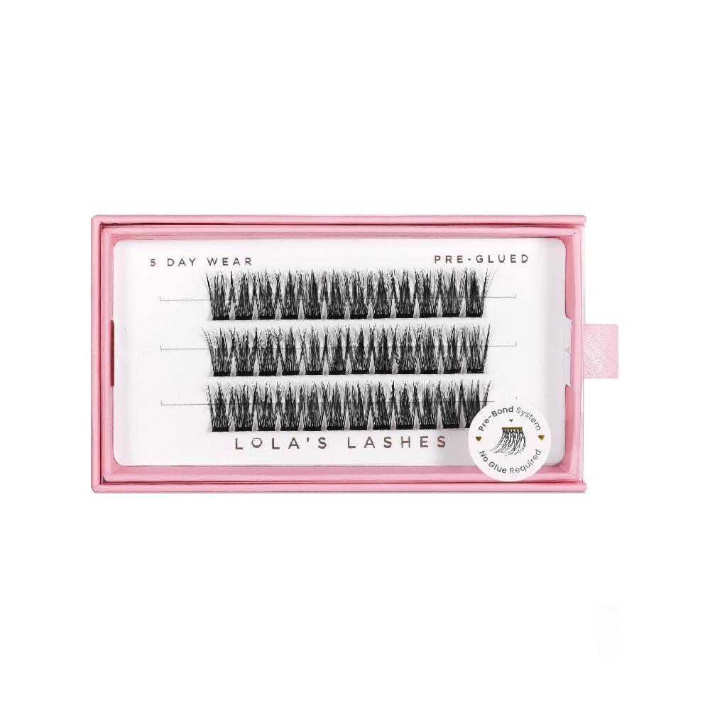 Lolas Lashes Defined Single Length Pre-Glued Lashes