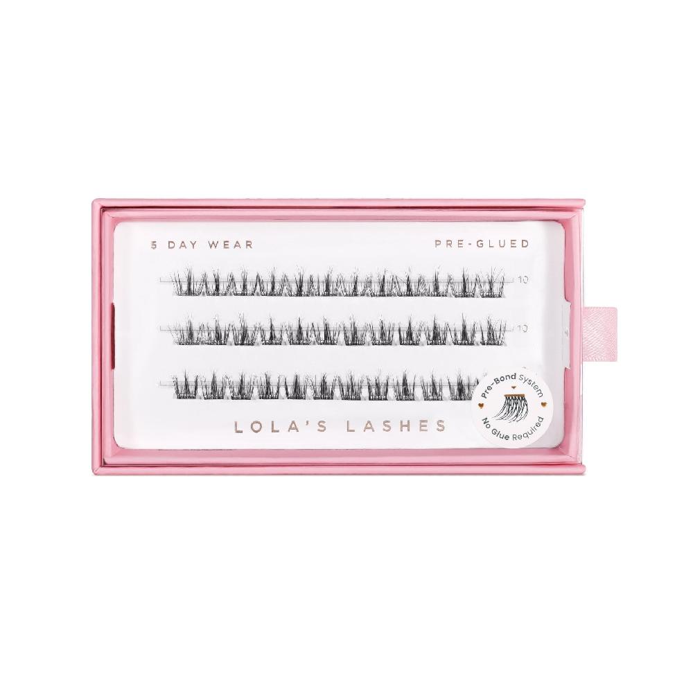 lolas lashes Feathered Single Length Pre-Glued Lashes