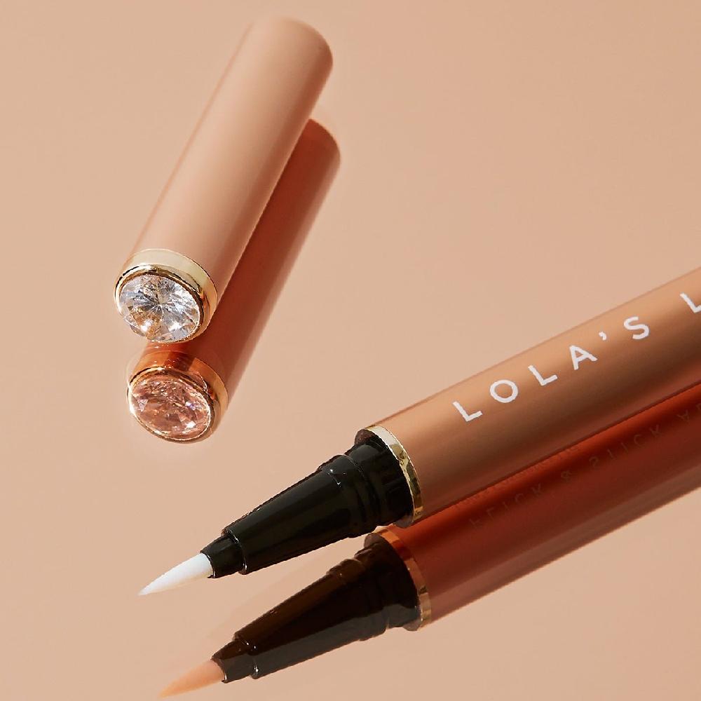 Lolas Lashes Flick And Stick Adhesive Eyeliner Precision Pen Duo