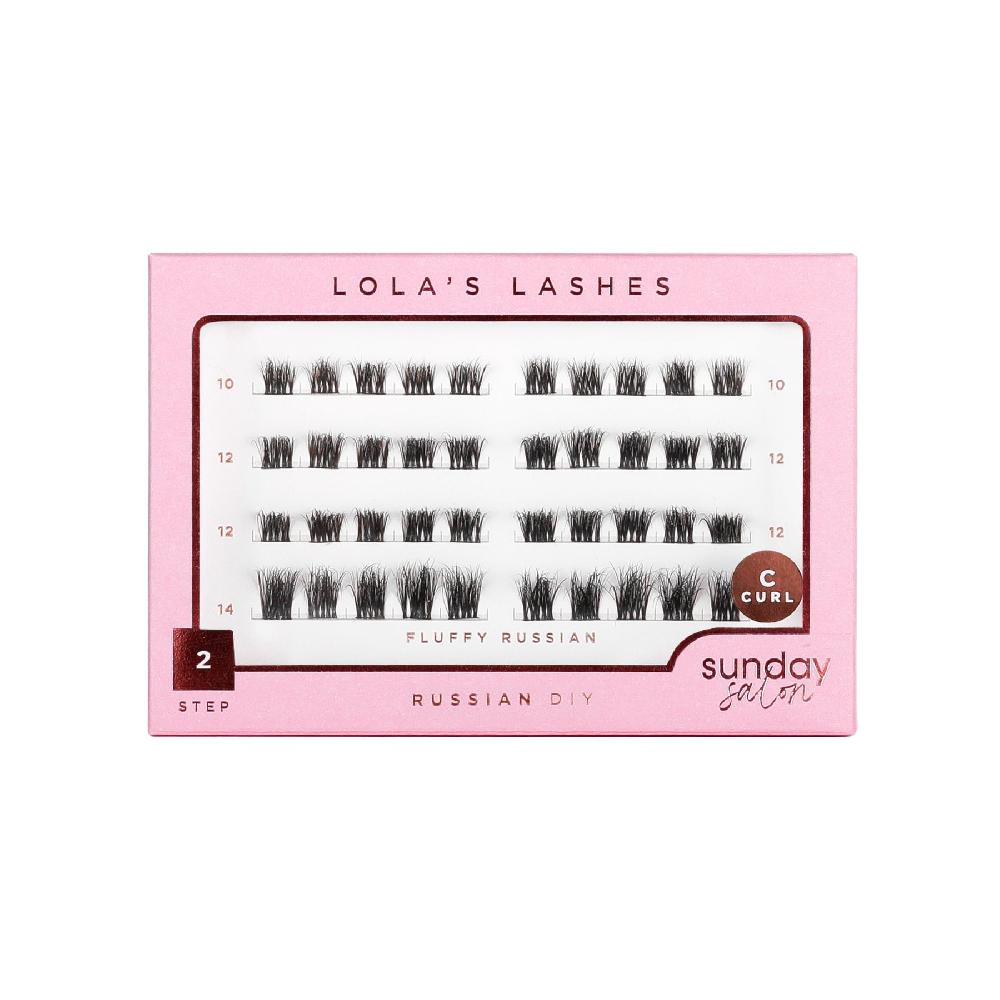 lolas lashes Fluffy Russian Mixed Length DIY Cluster Lashes