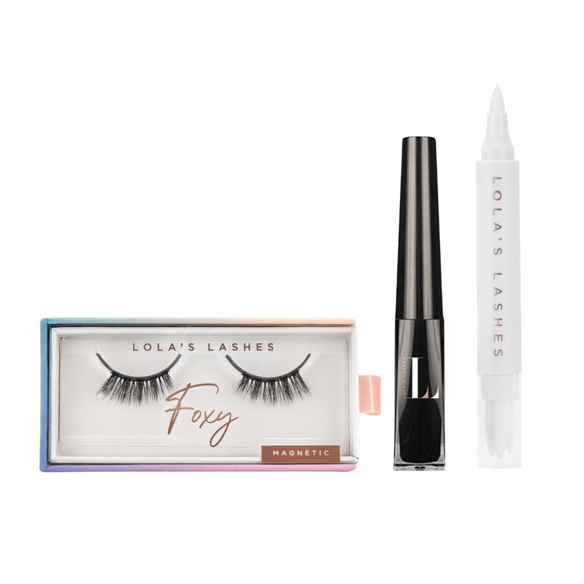 Lolas Lashes Foxy Hybrid+ Magnetic Half Lash Starter Set