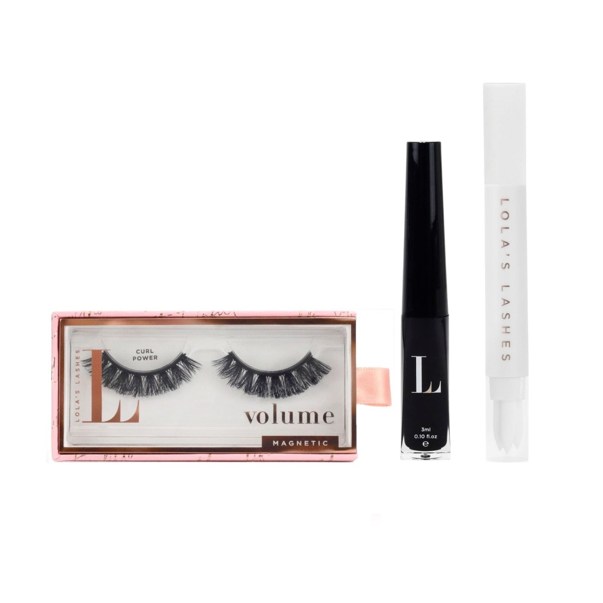 Lolas Lashes L.W.I Curl Power Russian Hybrid+ Magnetic Lash Starter Set