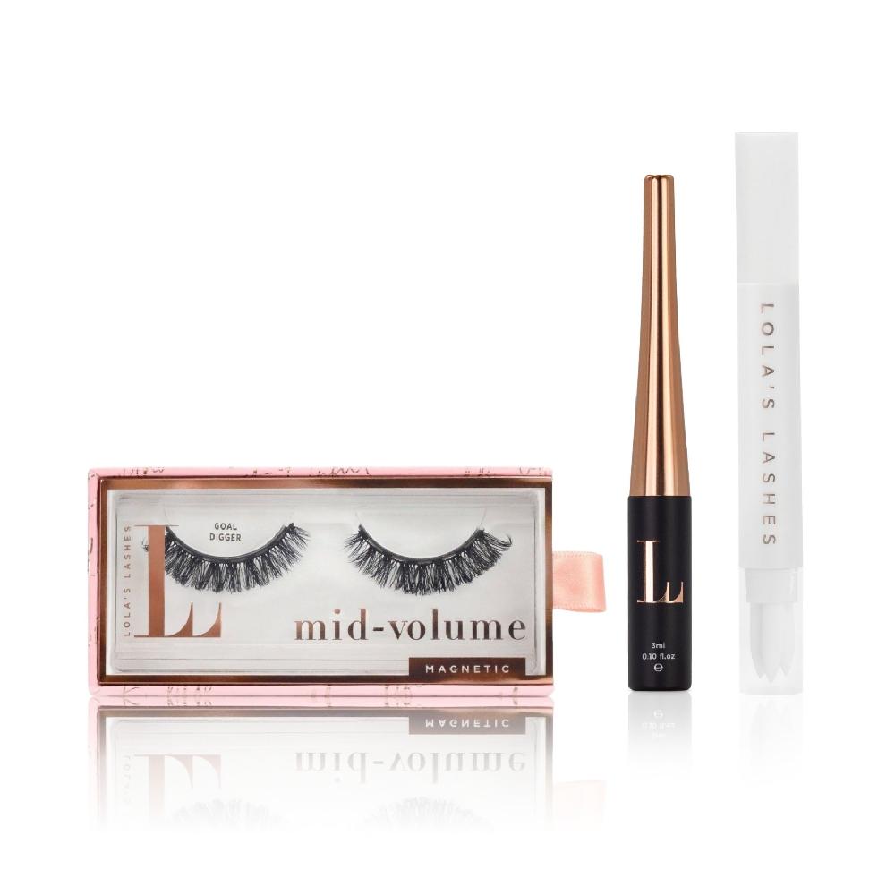 lolas lashes L.W.I Goal Digger Russian Hybrid+ Magnetic Lash Starter Set