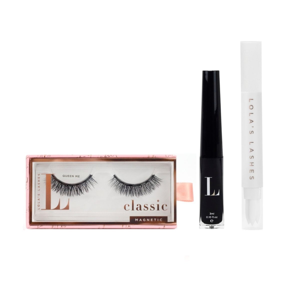 Lolas Lashes L.W.I Queen Me Russian Hybrid+ Magnetic Lash Starter Set