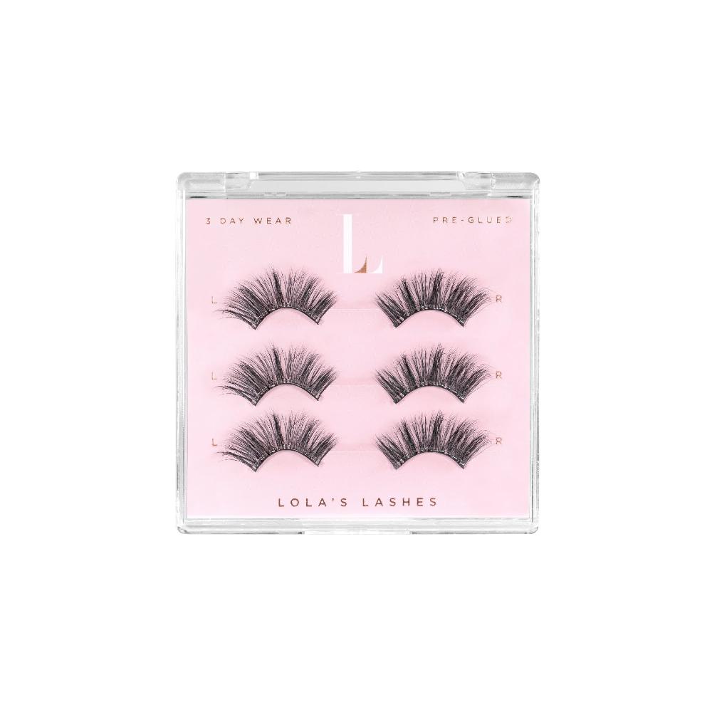 lolas lashes Feathered Flare Pre-Glued Half Lashes