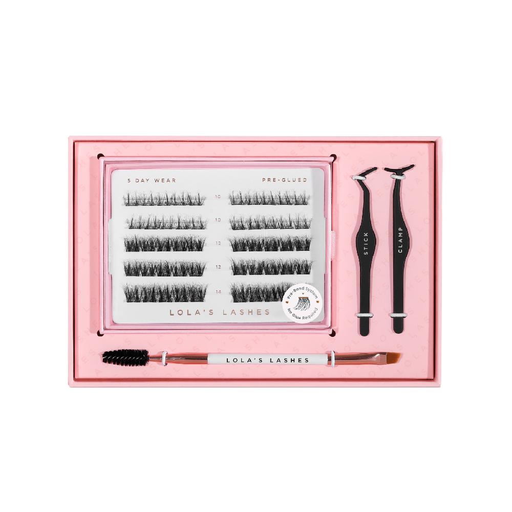 Lolas Lashes Pre-Glued Lashes Starter Kit
