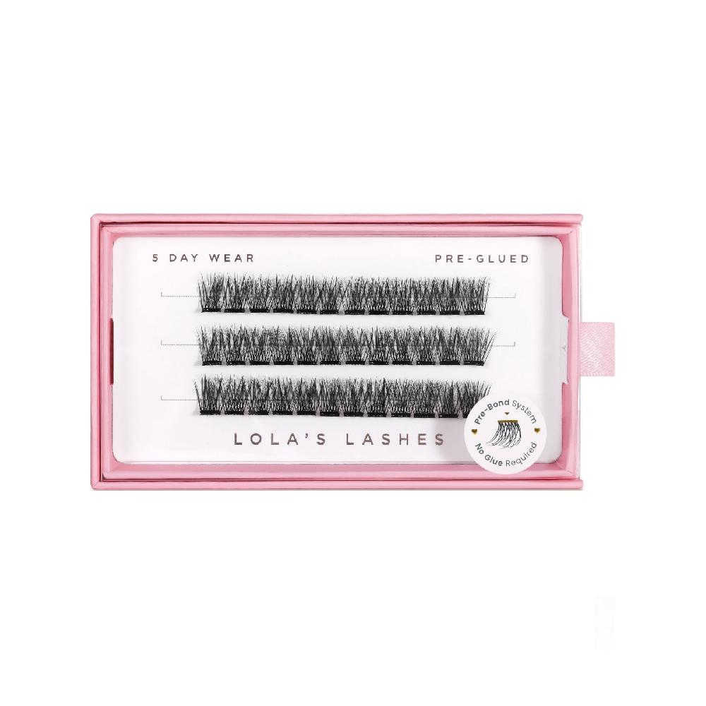 Lolas Lashes Subtle Single Length Pre-Glued Lashes