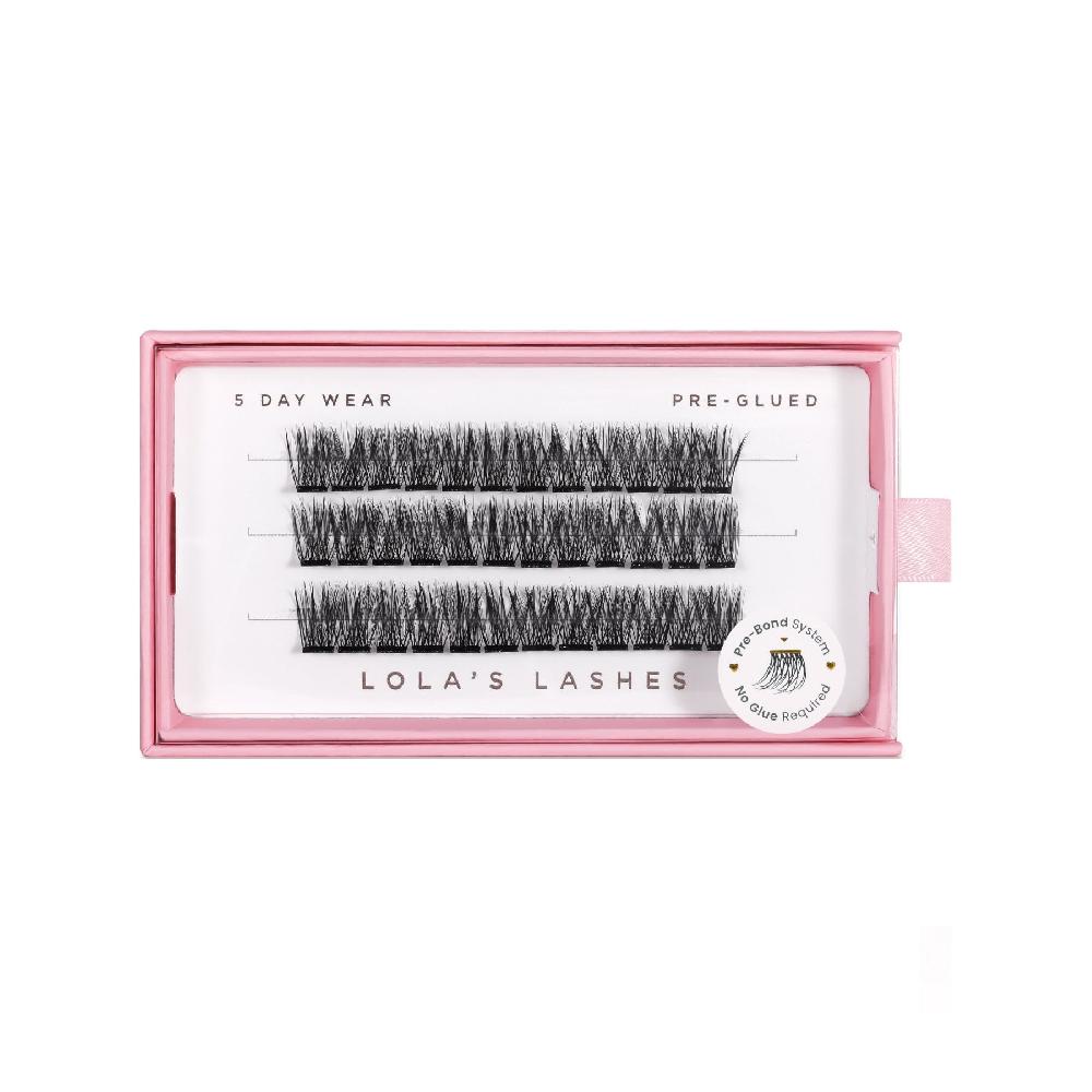 Lolas Lashes Subtle Single Length Pre-Glued Lashes