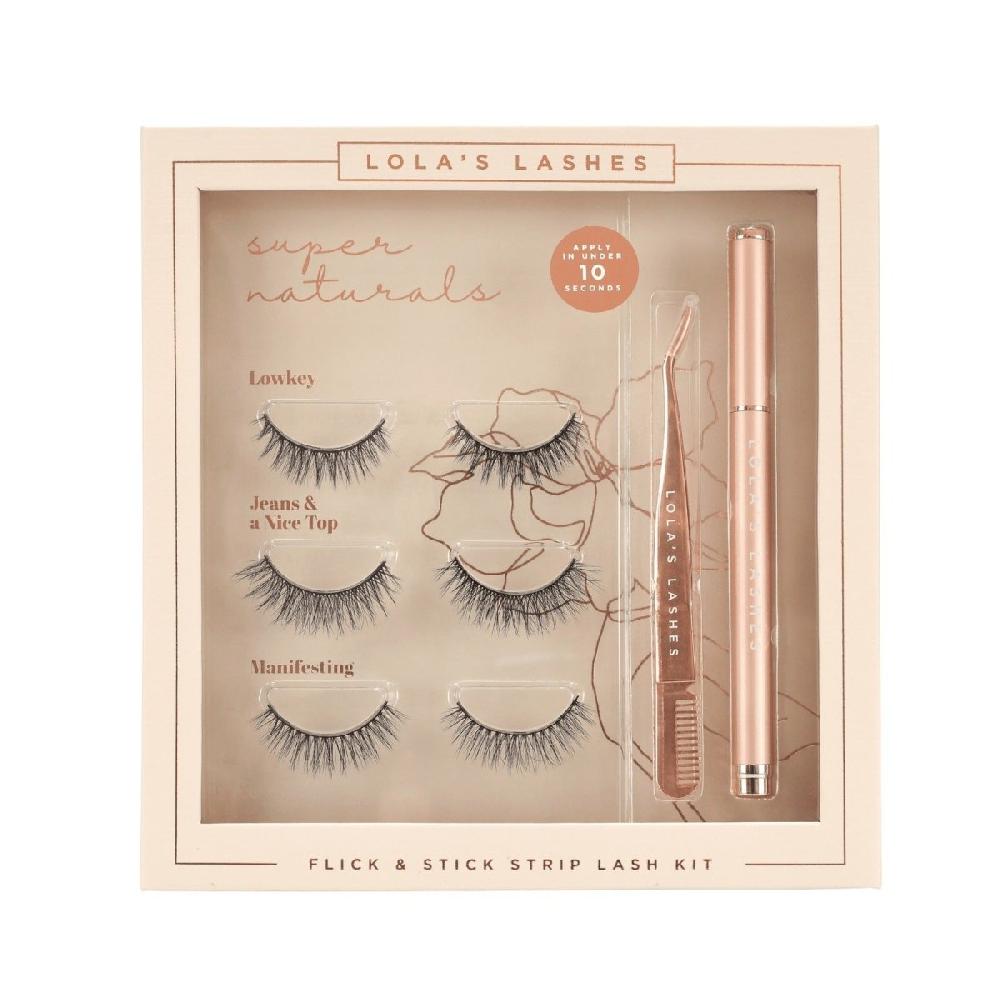lolas lashes Super Naturals Flick & Stick Lash Set
