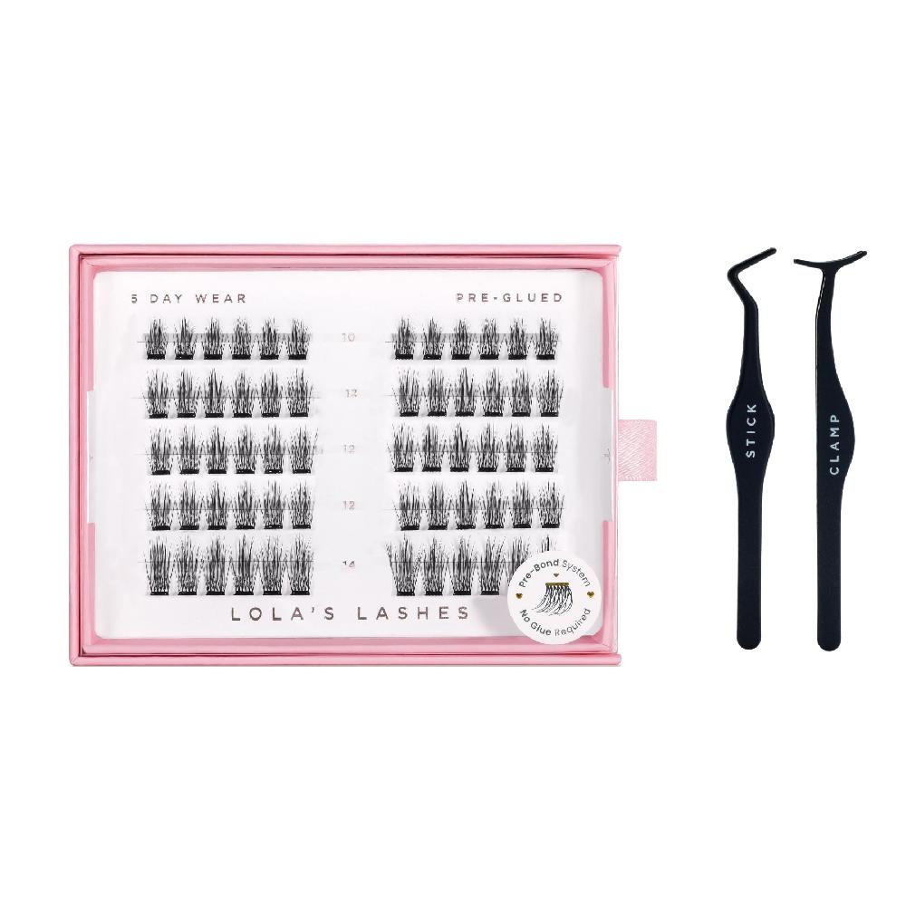 lolas lashes Tapered Pre-Glued Lashes Set
