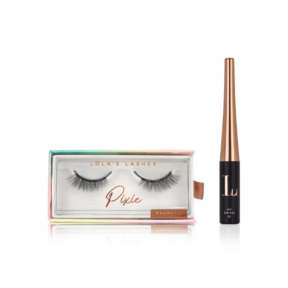 Lolas Lashes Pixie Hybrid+ Magnetic Lash Starter Set