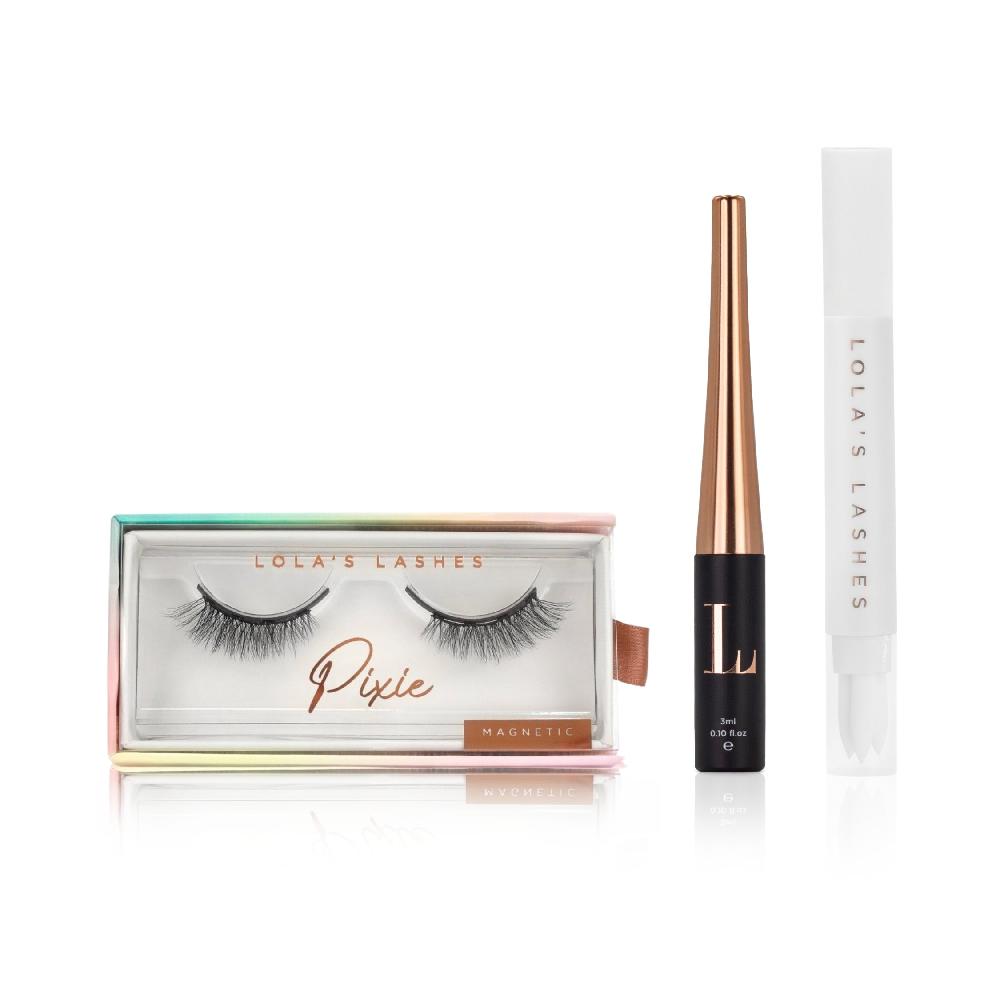 lolas lashes Pixie Hybrid+ Magnetic Lash Starter Set