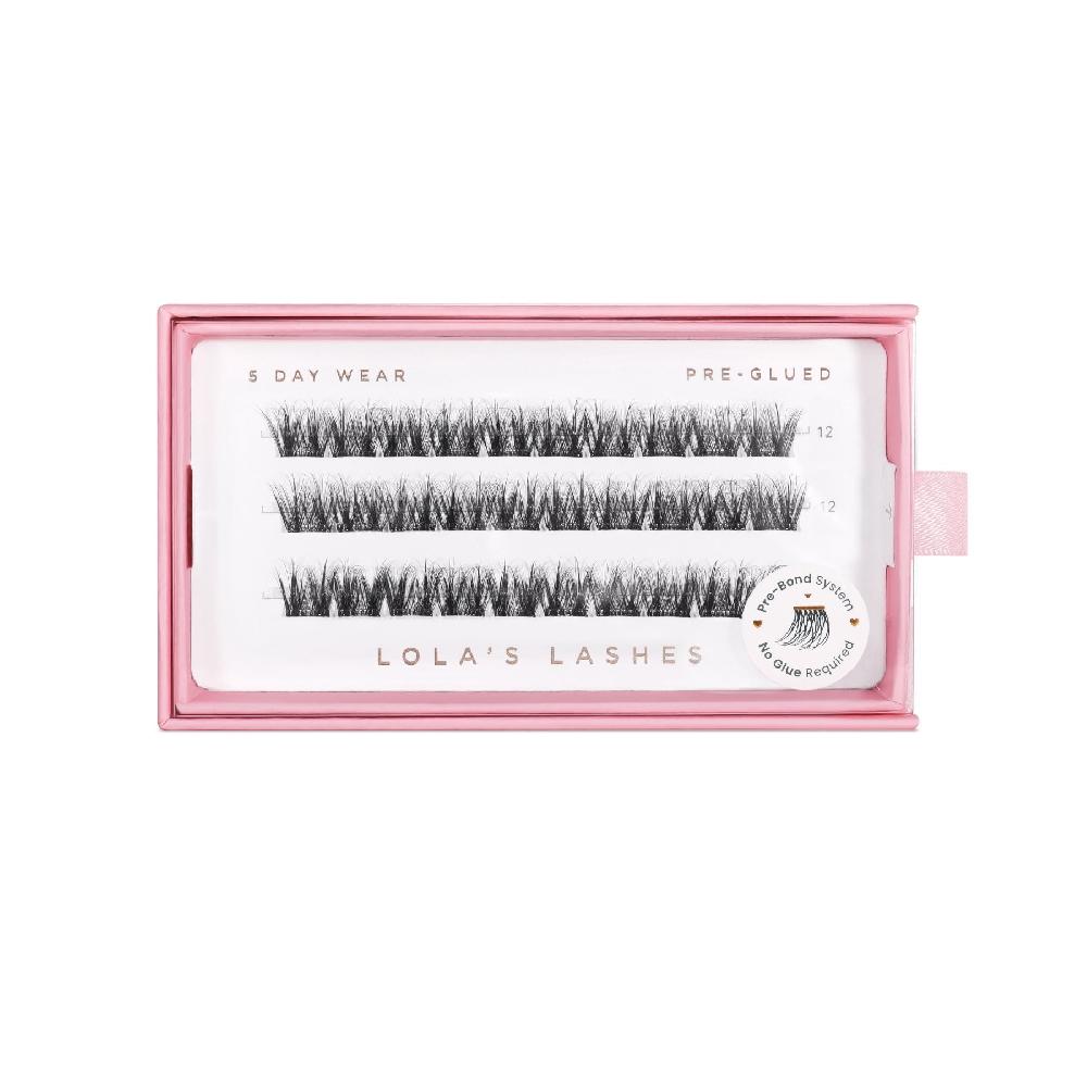 Lolas Lashes Soft Definition Single Length Pre-Glued Lashes