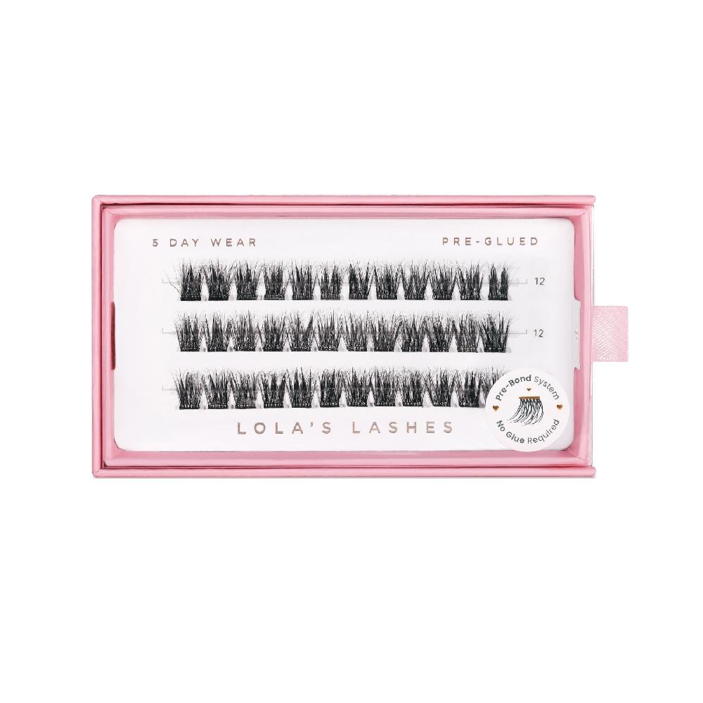 Lolas Lashes Soft Wisp Single Length Pre-Glued Lashes