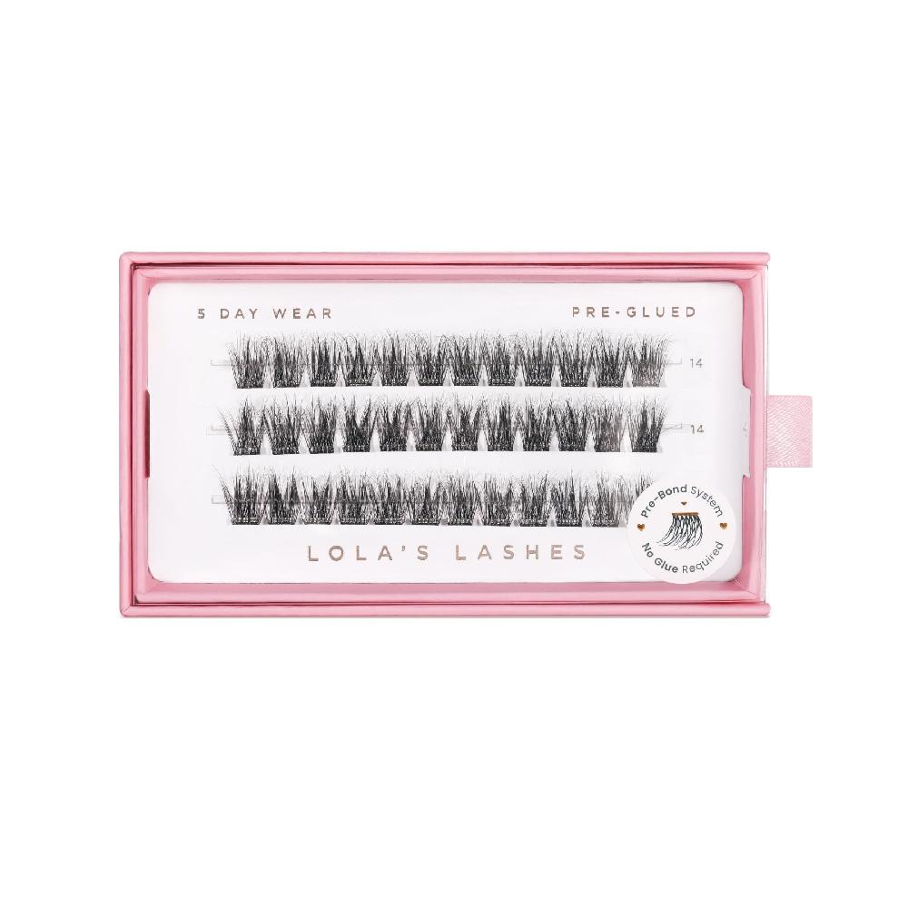 Lolas Lashes Soft Wisp Single Length Pre-Glued Lashes