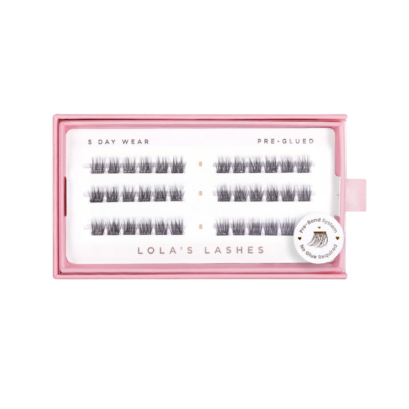 Lolas Lashes Soft Wisp Single Length Pre-Glued Lashes