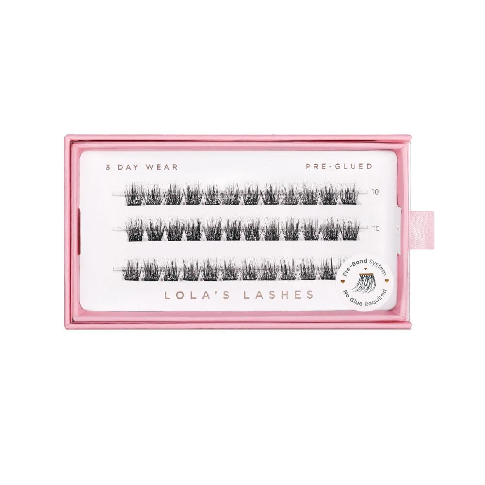 lolas lashes Soft Wisp Single Length Pre-Glued Lashes