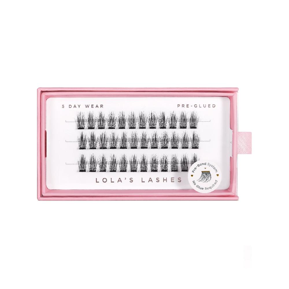 Lolas Lashes Tapered Single Length Pre-Glued Lashes