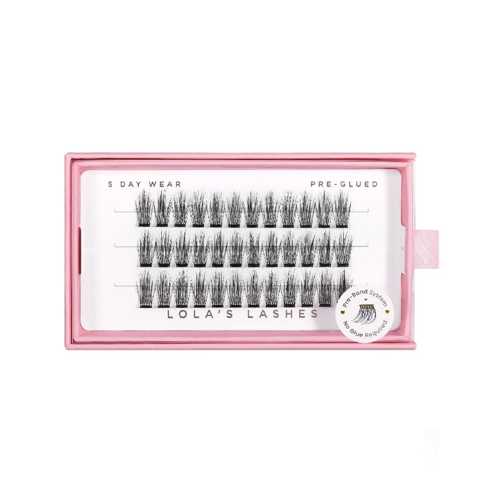 Lolas Lashes Tapered Single Length Pre-Glued Lashes