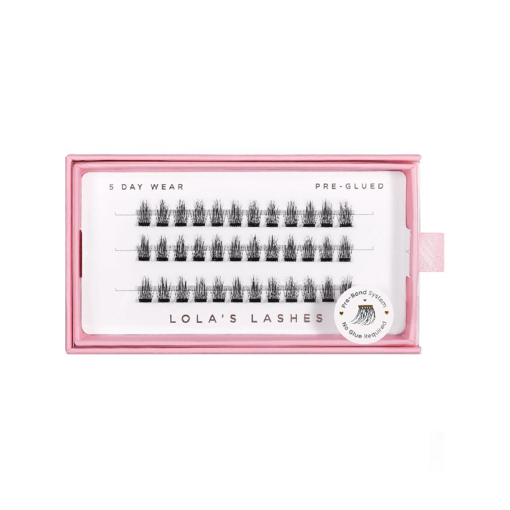 lolas lashes Tapered Single Length Pre-Glued Lashes