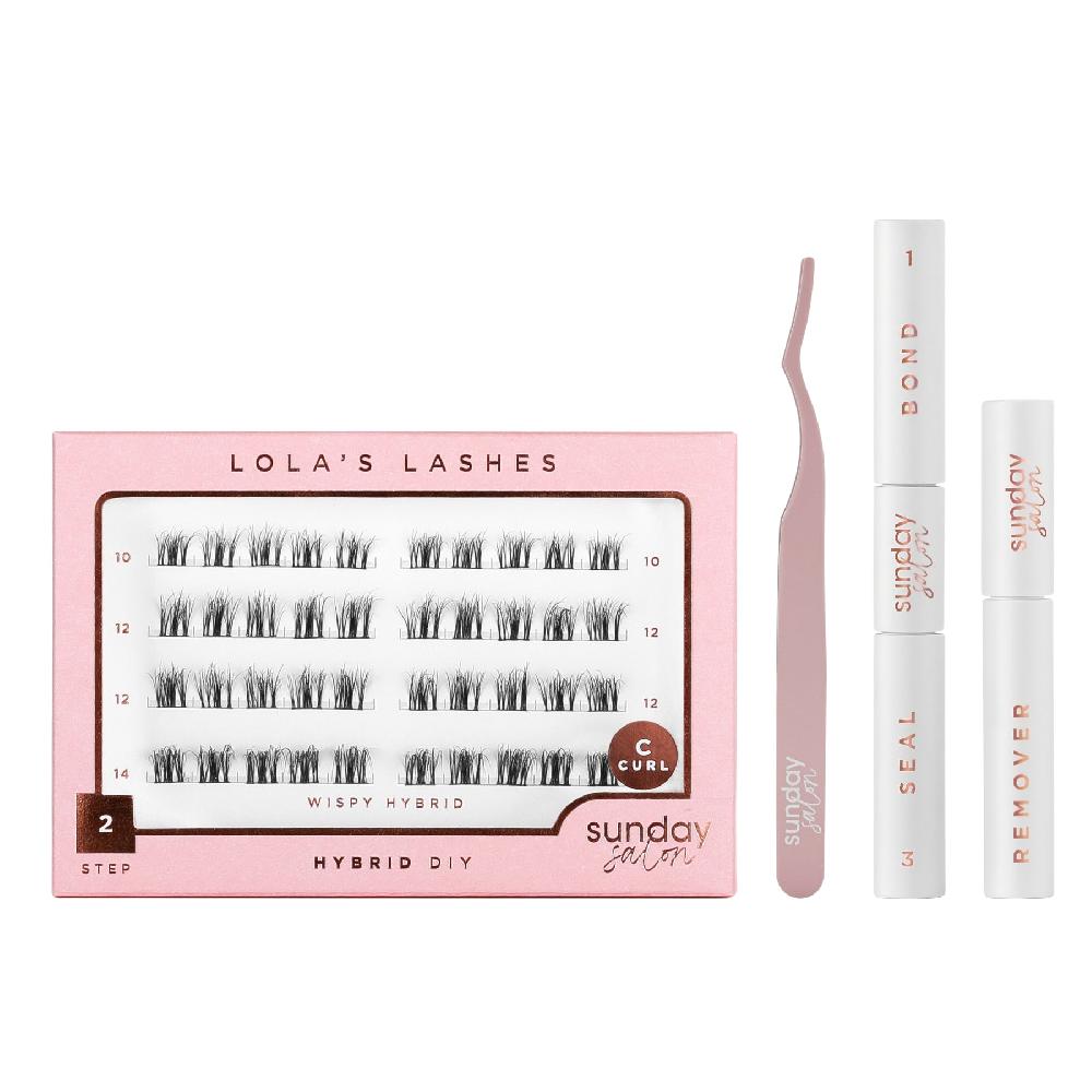 lolas lashes Wispy Hybrid DIY Lash Extensions Starter Set