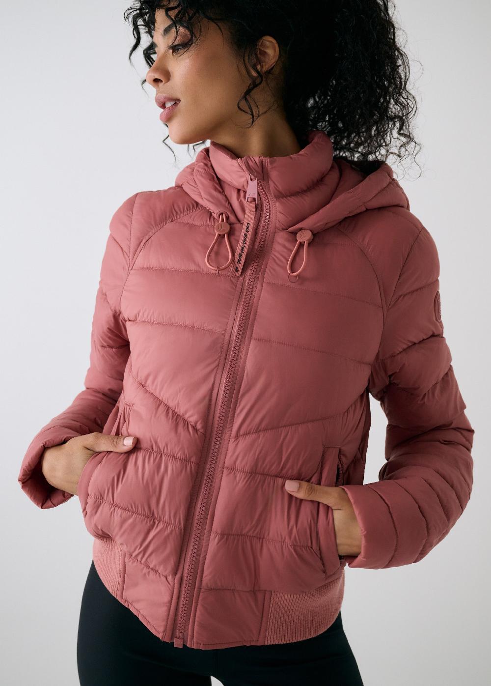 Lole Eli Synth Down Bomber Jacket