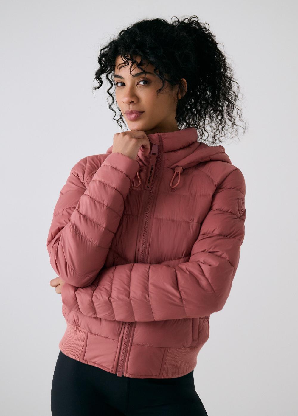 lole Eli Synth Down Bomber Jacket