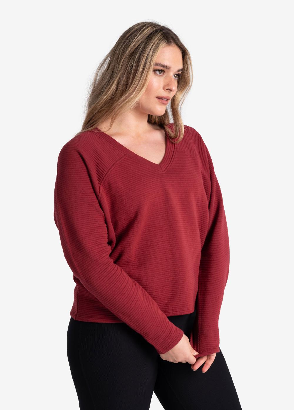 Lole Ottoman V-Neck Pullover