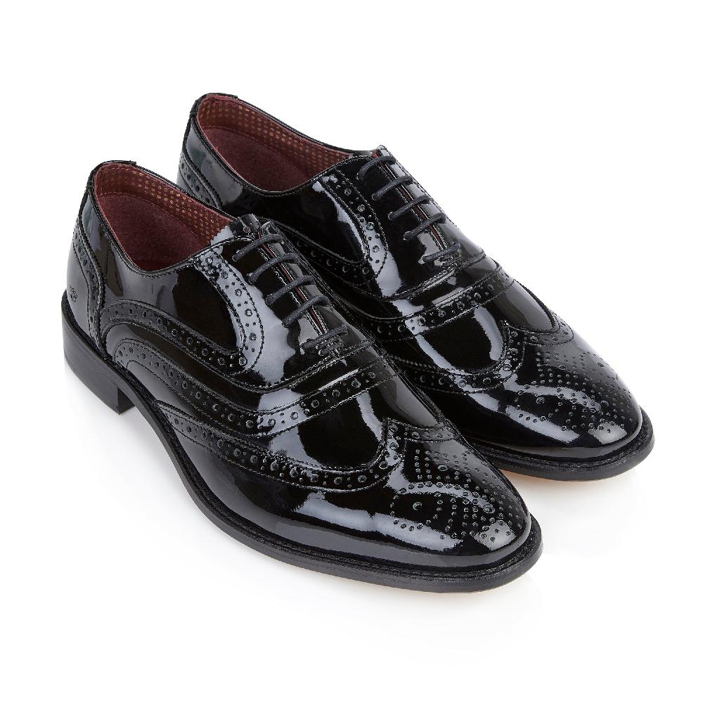 London Brogues Albert Patent Brogue Oxford