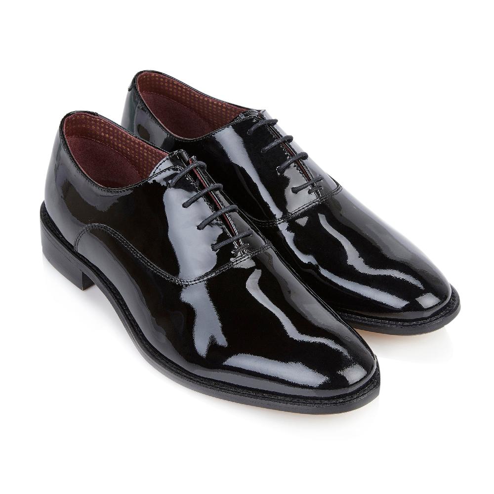 London Brogues Albert Patent Plain Oxford