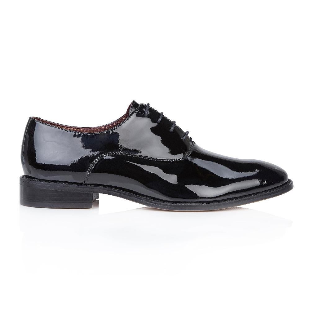 London Brogues Albert Patent Plain Oxford