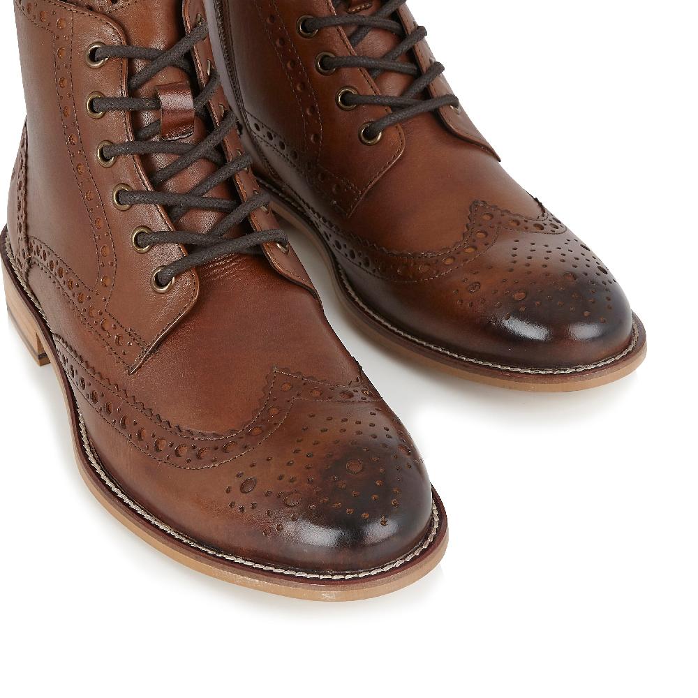 London Brogues Gatsby Boot Chestnut