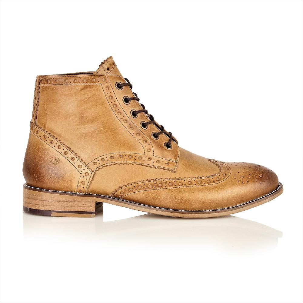 London Brogues Gatsby Boot Tan