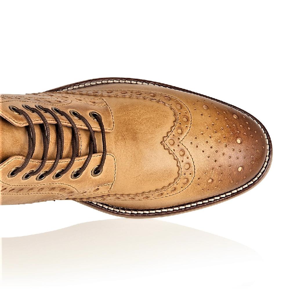 London Brogues Gatsby Boot Tan