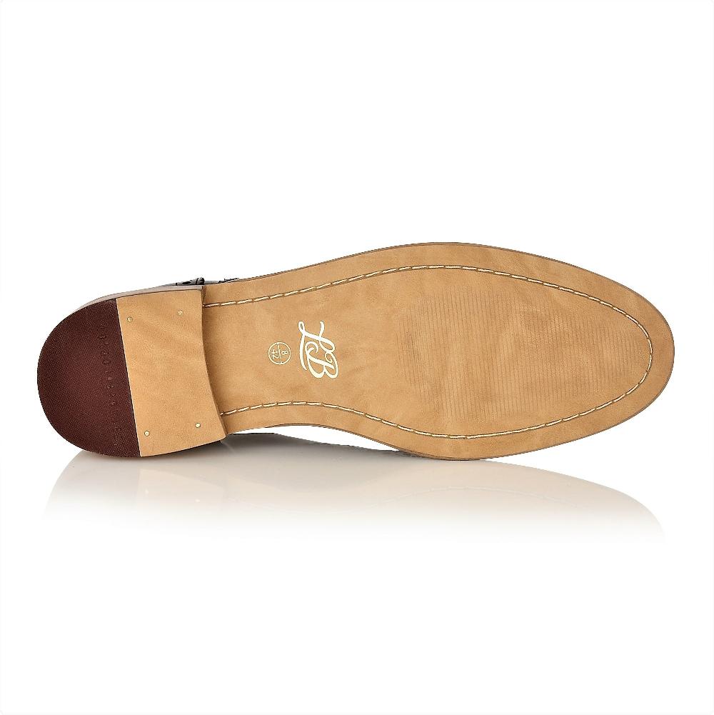 London Brogues Gatsby Brogue Black Polished