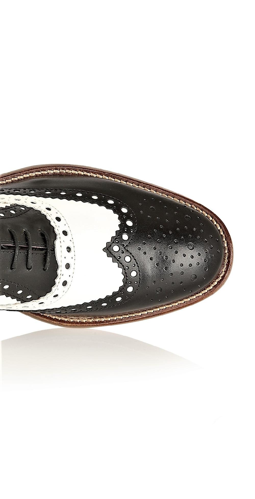 London Brogues Gatsby Brogue Black / White