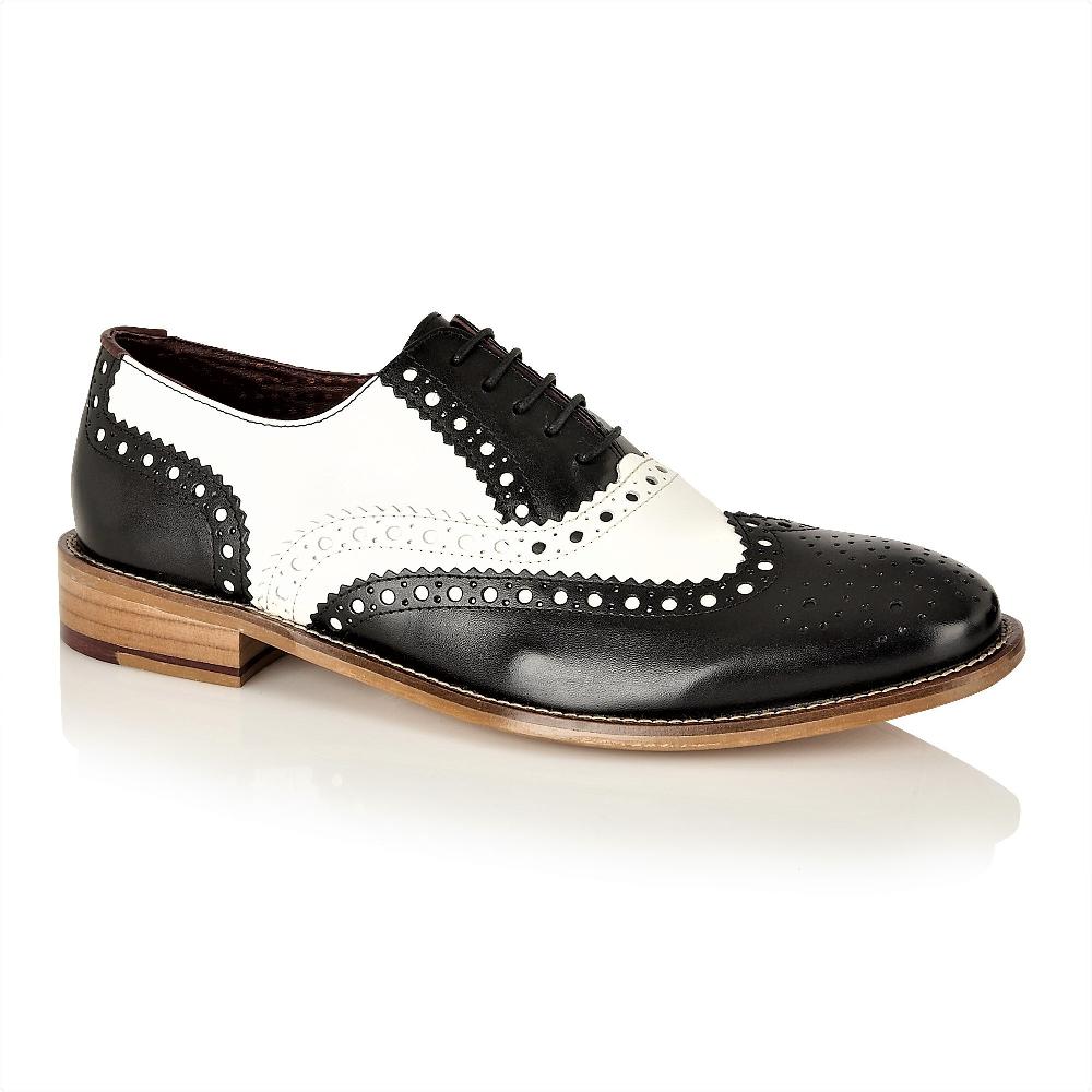 london brogues Gatsby Brogue Black / White