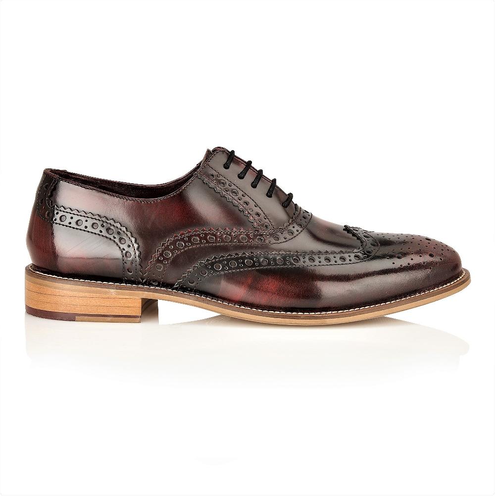 London Brogues Gatsby Brogue Bordo