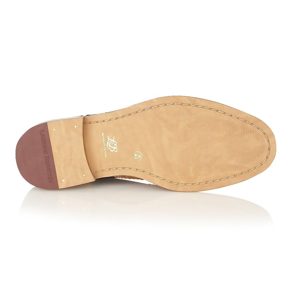 London Brogues Gatsby Brogue Tan / Navy