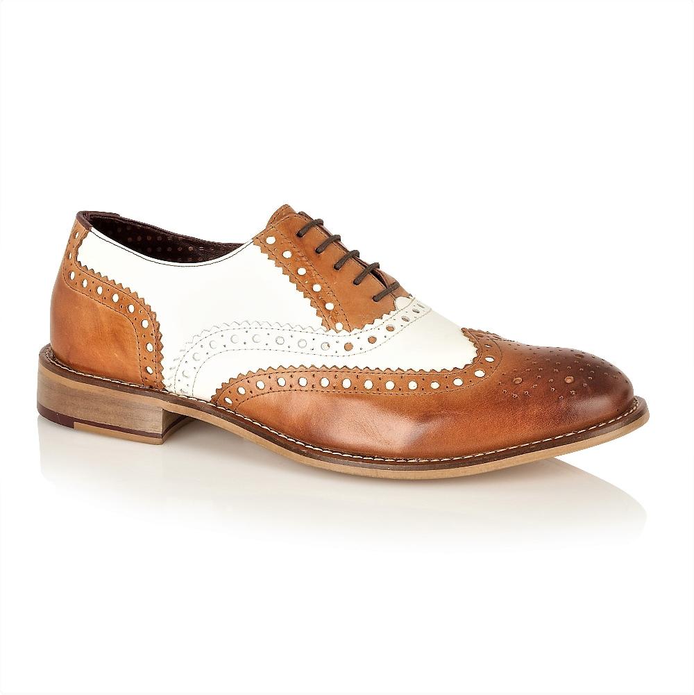 london brogues Gatsby Brogue Tan / White